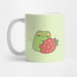 Frog Eating Strawberry Mug